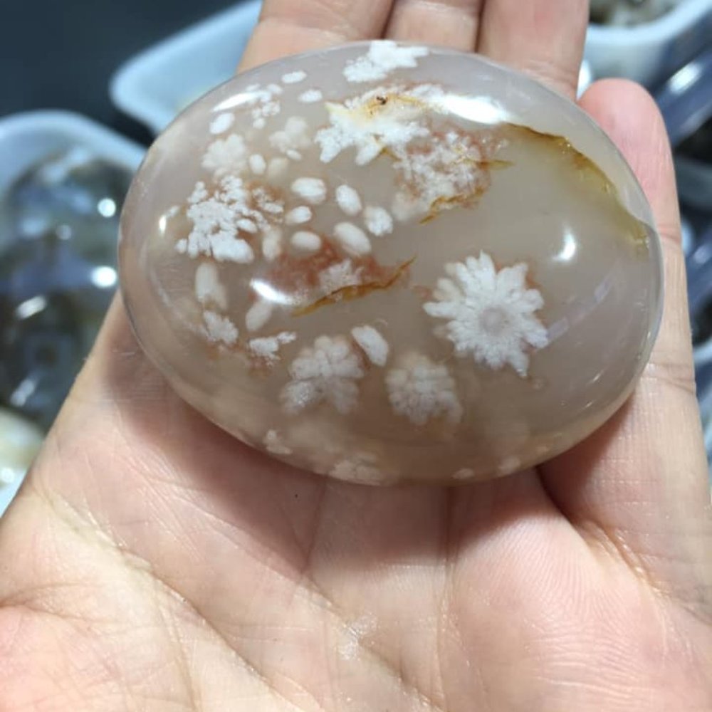 flower agate palmstone